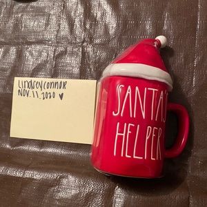 rae dunn santa’s helper with topper